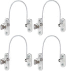 Window Limiter Childproof Window Lock 4 pcs White Compatible with Standard Windows