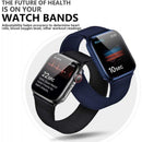Apple Watch 42/44/45/49 mm Compatible Adjustable Elastic Nylon Strap Black