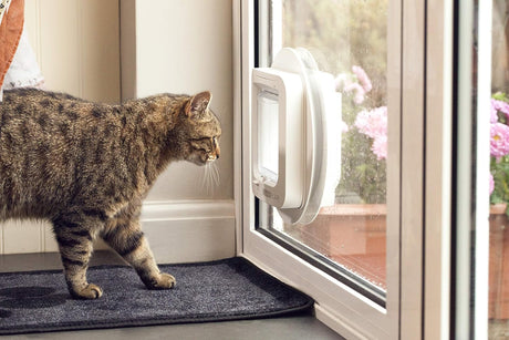Cat Mate Cat Flap White Pet Door Compatible with Cats