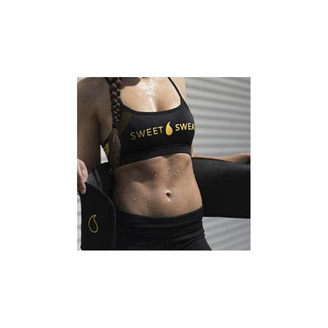 Sweat Belt Burn Fitness Cardio Black XL