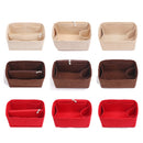 Felt Fabric Handbag Organizer Insert Compatible with StyleC A 25 30 35 Khaki Makeup Bag