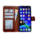 iPhone 12 Leather Case Protection Black Compatible with iPhone 12