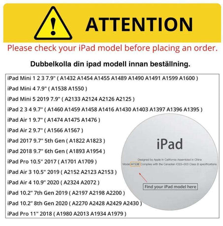 Compatible with iPad Air 1/2 \u0026 iPad 5/6 Case Black
