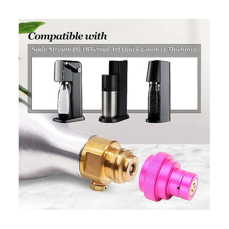 CO2 Quick Adapter Replacement for Cylinder Tr21-4 Male Compatible with Duo-quick QC Art Terra