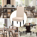 Stretch Washable Chair Covers Set of 4, Removable Slipcovers for Hotel, Beige