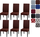 Stretchy Washable Chair Covers Set of 6, Removable Decorative Protectors for Hotel Cafe, Compatible with TFRF