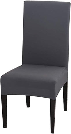 Stretch Washable Chair Covers Set of 4, Removable Decoration Protection Seat Covers for Hotel Use grey-tfrf grey
