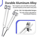 Healing Tuning Forks Set with 128Hz 136.1Hz 256Hz 384Hz Frequencies and Hockey Puck Activator for Chakra Sound Therapy