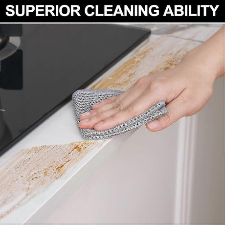 6-Pack Multifunctional Double Layer Steel Wire Dish Cloths