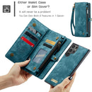 iPhone 16 Plus Leather Wallet Case with Magnetic Zipper Pocket Card Holder Compatible with Samsung Dark Pink
