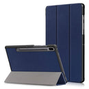Samsung Galaxy Tab S6 Leather Case with Three Flaps - Protective Cover Compatible with Samsung