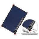 Samsung Galaxy Tab S6 Leather Case with Three Flaps - Protective Cover Compatible with Samsung