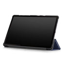 Samsung Galaxy Tab S6 Leather Case with Three Flaps - Protective Cover Compatible with Samsung