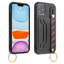iPhone 11 Compatible Leather Armband Wallet Phone Case