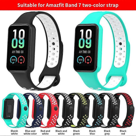 Amazfit Band 7 Replacement Bracelet, Adjustable Silicone Sports Wristband Compatible with Amazfit Band 7 Perfect A2384