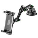 Tablet Holder for iPad Pro Air 4-13 inch Compatible with Car SUV Truck Long Arm Suction Cup Mount Windshield Window Black