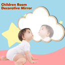 Clouds Wall Mirror for Kids Rooms, Child-Safe Real Acrylic Mirror, Nursery Decor
