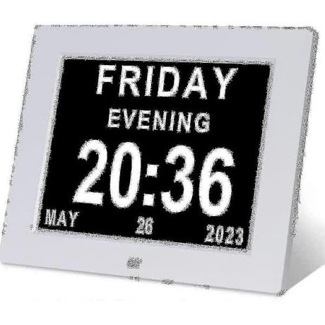 Dementia Watch Large Digital Calendar Day Date Watch for Seniors with Alzheimer's