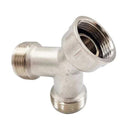 Y-connector for washing machine 3/4 splitter 2-way hose connection Brass FMY