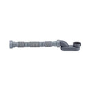 Gray Low Profile 1 1/2 Inch P-Trap Flexible Bathtub Shower Drain Pipe Freestanding Bathtub Drain