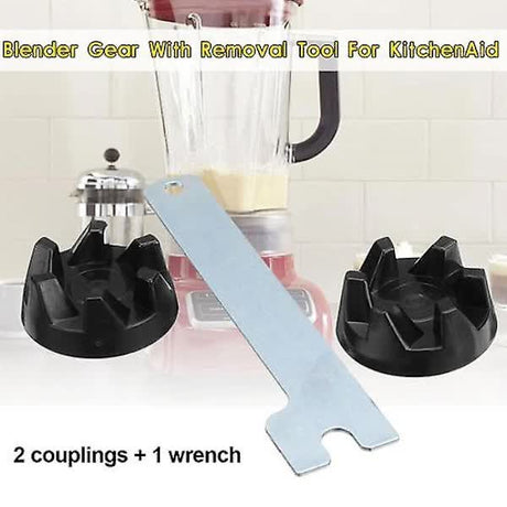 KitchenAid Compatible Blender Rubber Replacement Parts Clutch Gear Coupling AP2930430 Black Silver
