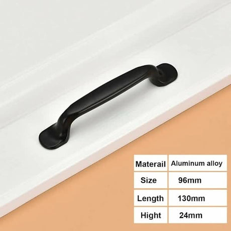 Black Kitchen Handles 10x 96mm Door Handles Drawer Handles for Bedroom Furniture