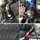 High Flow 76mm Carbon Fiber Air Filter Car Engine Performance Cold Air Intake XH-UN013