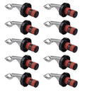 Wine Cork Stoppers 10 Pack Reusable Airtight Leakproof Seal for Beverage Bottles Manual Expanding Design