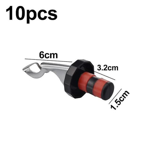 Wine Cork Stoppers 10 Pack Reusable Airtight Leakproof Seal for Beverage Bottles Manual Expanding Design