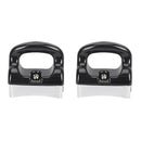 Black Silver Bakelite Handle for Frying Pan Saucepan Compatible with Kitchen Utensils 2-Pack