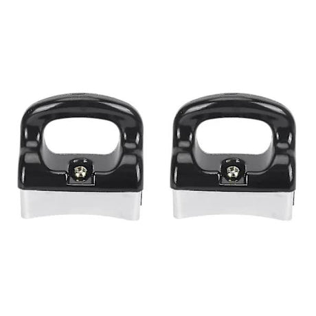 Black Silver Bakelite Handle for Frying Pan Saucepan Compatible with Kitchen Utensils 2-Pack