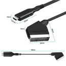 SCART to HDMI Converter Adapter 1080P Plug and Play