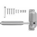 Self-Closing Door Closer Spring Surface Mounted Adjustable Durable Gray Compatible with Self-Closing Doors