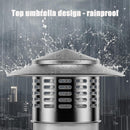 8 Inch Round Chimney Cap, 8 Inch Chimney Cap with Screen, Stove Pipe Topper, 304 Stainless Steel(Full Width: 8in, Interior Width: 7.87in)