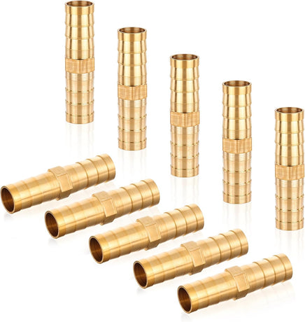 10Pcs Brass Hose Barb Fitting, 3/8