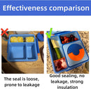 Vacuum Bottle Seal Gasket and Lid Seal Gasket Suitable For OmieBox - bento box accessories - Food-Safe Silicone Rubber (Blue) - Lunch Box NOT Included - Compatible with omie lunch box
