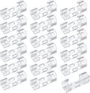 120 Pcs Adhesive Cable Clips, Cable Management Clips, Clear Cable Organizer, Cord Holder, Wire Clips, Sticky Cable Wire Cord Clips Holder for Car Office Home Desktop PC TV Laptop Ethernet Cable