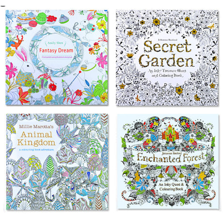 Stress Relief Adult Coloring Book Hand Painted Mandalas