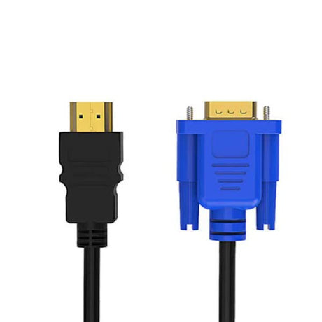 HDMI to VGA Cable 1.8m Full HD 1080P Compatible with PC Laptop DVD HD TV