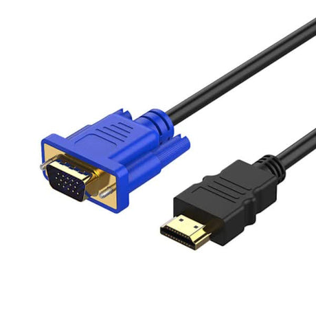 HDMI to VGA Cable 1.8m Full HD 1080P Compatible with PC Laptop DVD HD TV