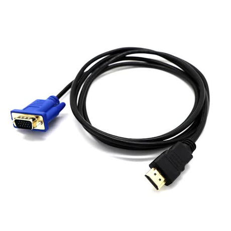 HDMI to VGA Cable 1.8m Full HD 1080P Compatible with PC Laptop DVD HD TV