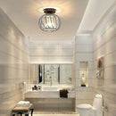 Modern Crystal Ceiling Light E27 LED Chandelier Compatible with Philips, Black Design for Kitchen Dining Room Bedroom Hallway Entrance