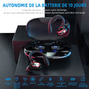 Wireless Bluetooth Headphones with Mic for Sports \u0026 Work, Hi-Fi Stereo, Dark