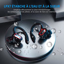 Wireless Bluetooth Headphones with Mic for Sports \u0026 Work, Hi-Fi Stereo, Dark