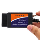ELM327 USB V1.5 Interface Adapter with CH340 25K80 Chip Compatible with Forscan ELMconfig One Size