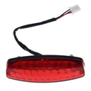 Motorcycle Tail Light Brake Light 12V Red Compatible with ATV Off-Road Motorcycle