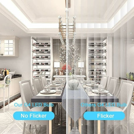 G4 LED Bulb 3W 6000K Cool White Equivalent to 35W Halogen 12V AC/DC 300 Lumens Non-Dimmable 10 Pack
