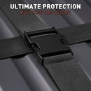 Luggage Strap Set 4-Piece Adjustable Cross Suitcase Strap Buckle Strap Red