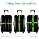 Luggage Strap Set 4-Piece Adjustable Cross Suitcase Strap Buckle Strap Red