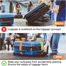 Luggage Strap Set 4-Piece Adjustable Cross Suitcase Strap Buckle Strap Red